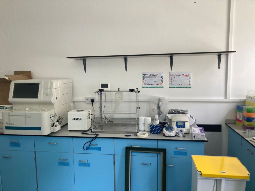 Some of the mobile laboratory equipment